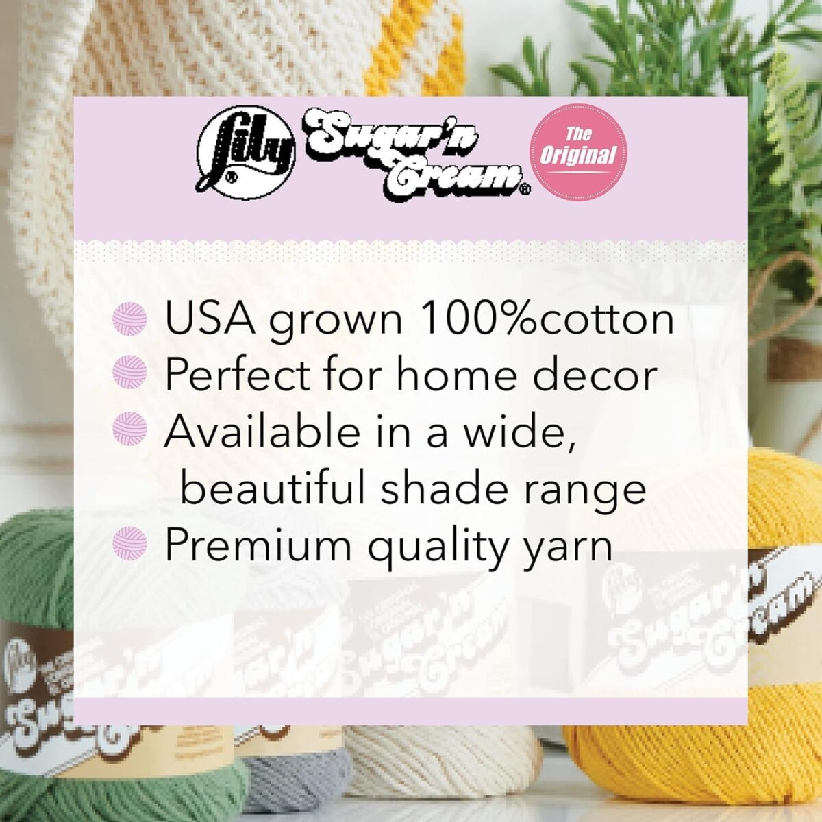 Lily Sugar 'N Cream The Original Ombre Yarn, 2oz, Gauge 4 Medium, 100% Cotton, Painted Desert - Machine Wash & Dry - Image 5