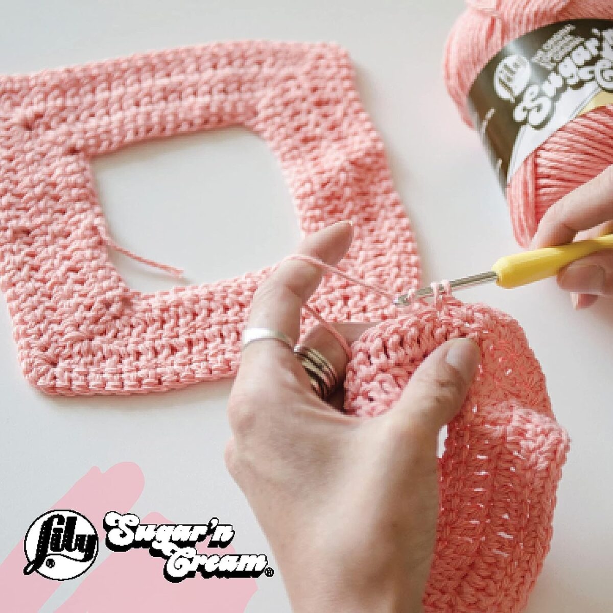 Lily Sugar 'N Cream The Original Ombre Yarn, 2oz, Gauge 4 Medium, 100% Cotton, Painted Desert - Machine Wash & Dry - Image 9