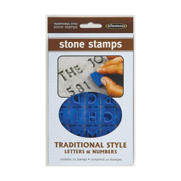 Midwest Products Traditional Letters and Numbers Stepping Stone Stamps (905-20510)