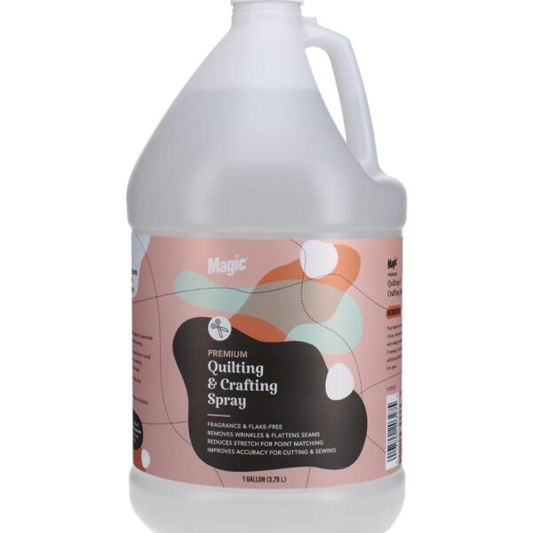 Magic Premium Quilting & Crafting Spray – Fabric Spray for Cutting, Creasing, & Sewing – Best Press Spray Starch for Quilting to Flatten Seams & Wrinkles – Wrinkle Spray - Premium Quilting & Crafting