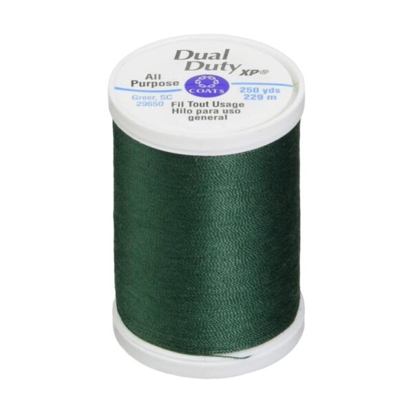Coats Thread & Zippers S910-6750 Dual Duty XP General Purpose Thread, 250-Yard, Hunter Green