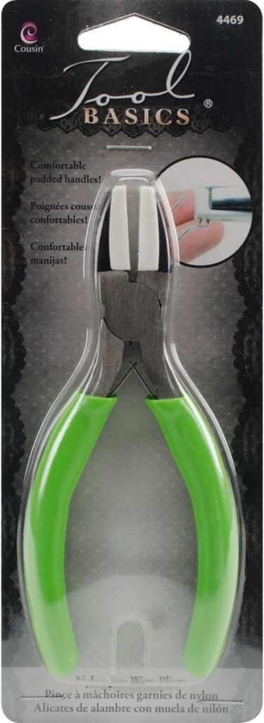 4469 Cousin Nylon Jaw Craft and Jewelry Pliers Green 5 1/2" 1 - Image 3