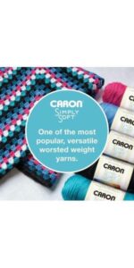 Caron Simply Soft Solids Yarn (4) Medium Gauge 100% Acrylic - 6 oz - Dark Sage - Machine Wash & Dry - Image 3