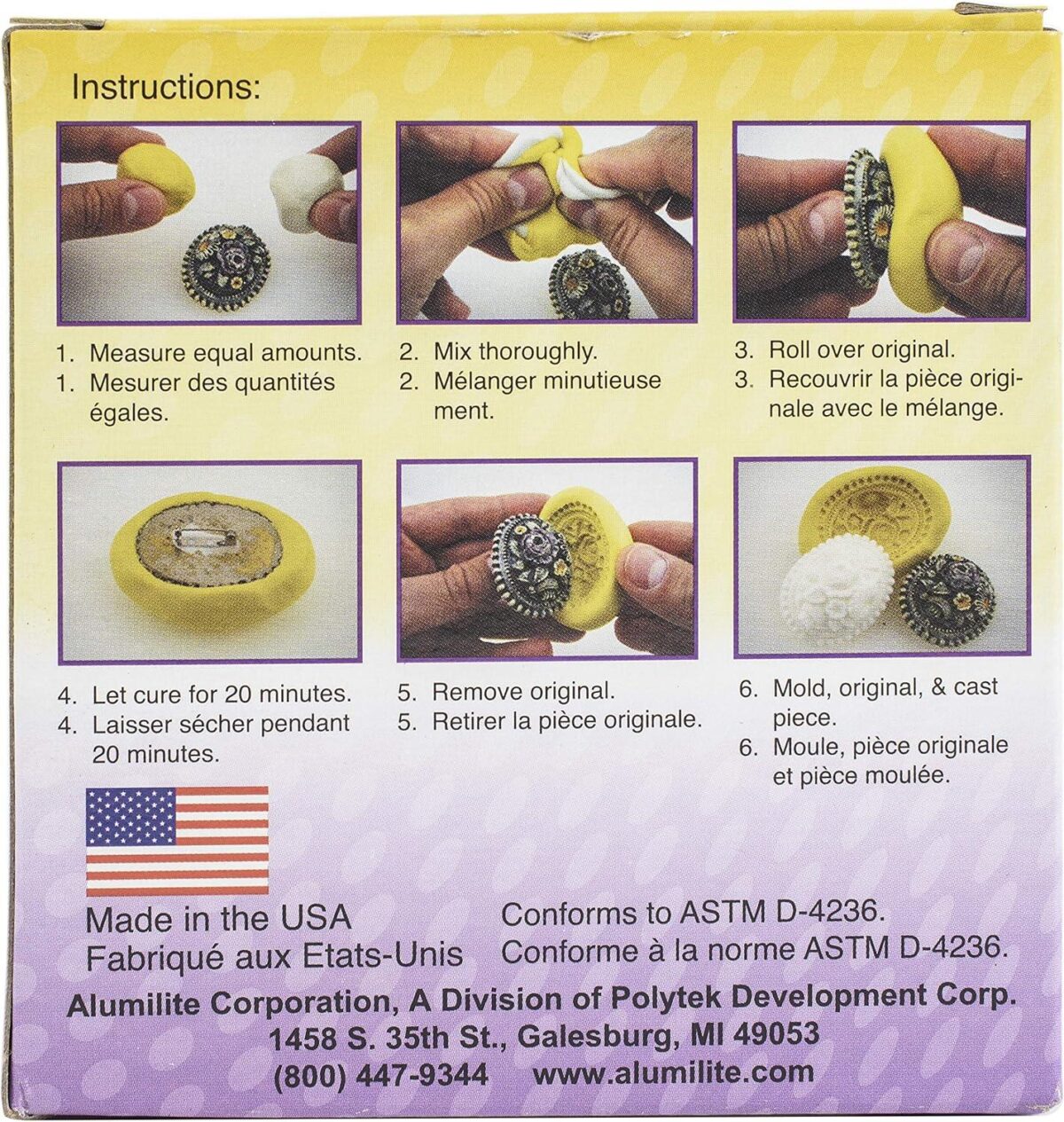 Alumilite 10570 Amazing Mold Putty Kit, 0.66-Pound - Image 4