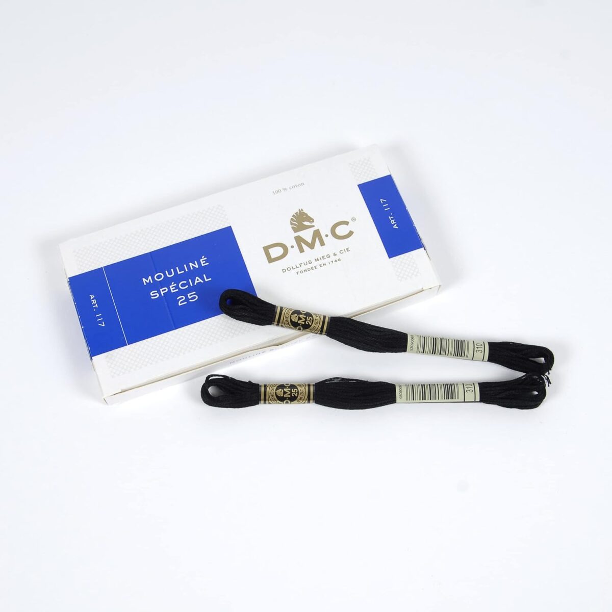 DMC 6-Strand Embroidery Cotton Floss - Black - 12/Pkg - Image 3