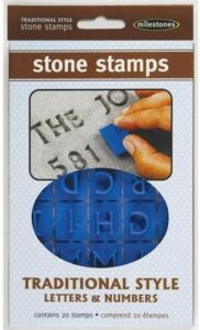 Midwest Products Traditional Letters and Numbers Stepping Stone Stamps (905-20510) - Image 2