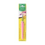 Clover 1044/F Pink Amour Crochet Hook, Size F, 3.75mm