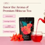 PiPi Tea Organic Hibiscus Tea Bags – Caffeine Free Herbal Tea Rich in Antioxidants, Non-GMO & Vegan, Sourced from Premium Hibiscus Flowers for Daily Wellness & Heart Health Support, 60g - Image 2