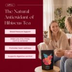 PiPi Tea Organic Hibiscus Tea Bags – Caffeine Free Herbal Tea Rich in Antioxidants, Non-GMO & Vegan, Sourced from Premium Hibiscus Flowers for Daily Wellness & Heart Health Support, 60g - Image 3
