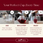 PiPi Tea Organic Hibiscus Tea Bags – Caffeine Free Herbal Tea Rich in Antioxidants, Non-GMO & Vegan, Sourced from Premium Hibiscus Flowers for Daily Wellness & Heart Health Support, 60g - Image 8