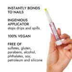 Beauty Secrets Drip & Clog Proof Nail Glue (1 Pack) Bundled with Zebra Cushion Nail File Medium Coarse 180/100 Grit by Beauty Secrets - Image 7