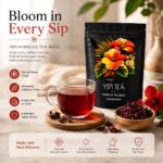 Pipi Hibiscus Tea,Pipi Tea Hibiscus Tea Bags Organic,100% Natural Organic Hibiscus Tea Bags,Natural Sweet & Sour Flavor,Caffeine-Free,30 Bags - Image 5