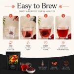 Pipi Hibiscus Tea,Pipi Tea Hibiscus Tea Bags Organic,100% Natural Organic Hibiscus Tea Bags,Natural Sweet & Sour Flavor,Caffeine-Free,30 Bags - Image 6