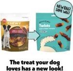 Wiggles & Wags Twists Dog Treats, Beef & Sweet Potato, Soft and Chewy, Grain Free, All Natural, 16 oz with DN Essentials Waste Bag Dispenser & Roll - Image 2