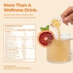 Hydration & Wellness Powder – Turmeric & Ginger shots, Vitamin C Supplement for Energy, Immune Support & Digestive Health – Vegan, Gluten-Free Drink Mix for Men & Women, Citrus Flavor 30 servings - Image 6