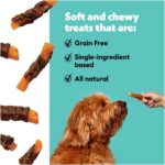 Wiggles & Wags Twists Dog Treats, Beef & Sweet Potato, Soft and Chewy, Grain Free, All Natural, 16 oz with DN Essentials Waste Bag Dispenser & Roll - Image 3
