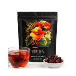 Pipi Hibiscus Tea,Pipi Tea Hibiscus Tea Bags Organic,100% Natural Organic Hibiscus Tea Bags,Natural Sweet & Sour Flavor,Caffeine-Free,30 Bags