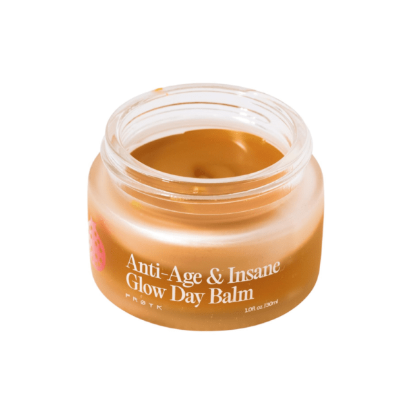 FRØYA Organics Anti-Age & Insane Glow Day Balm for Face (1.0 fl oz) | Moisturizing Beeswax Balm to Visibly Reduce Wrinkles, Even Skin Tone, and Boost Collagen, With Rosehip & Sea Buckthorn